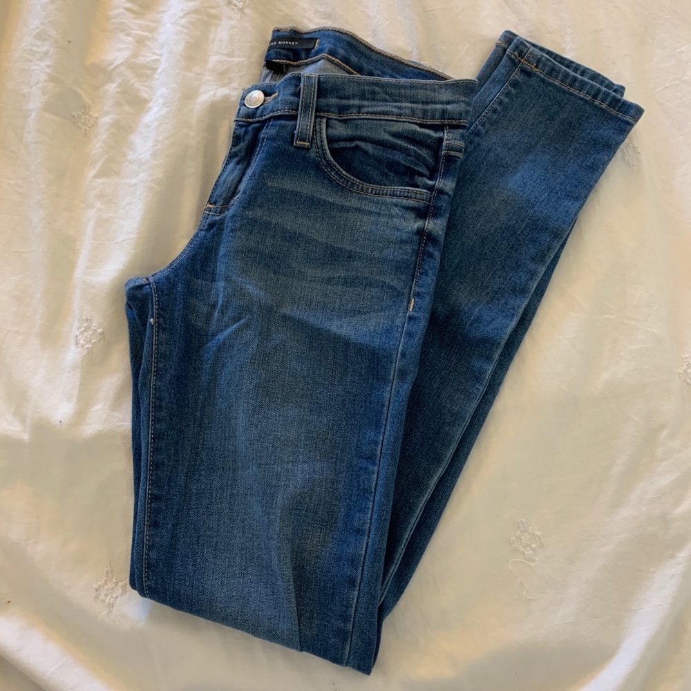 Flying monkey skinny jeans